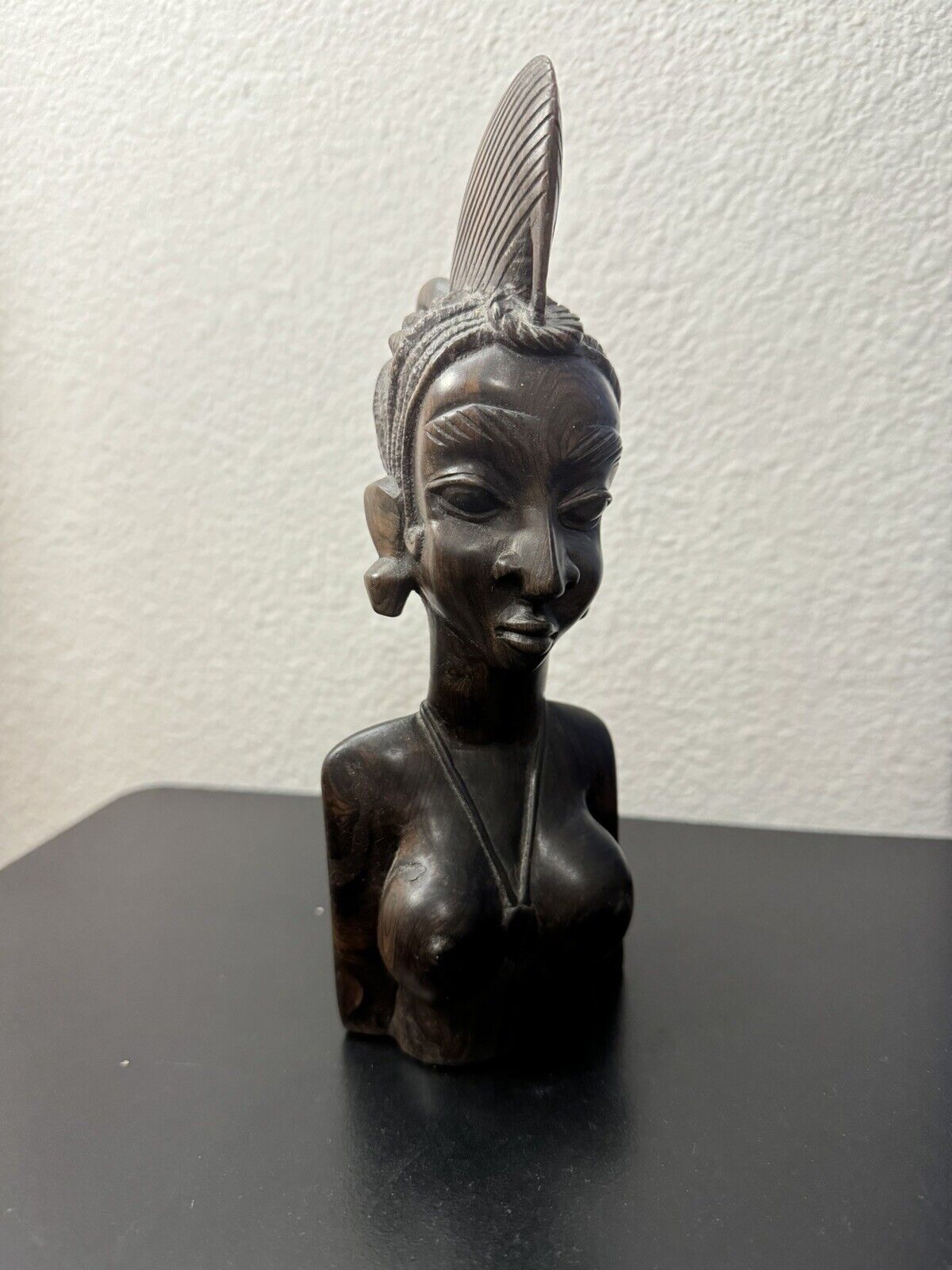 African Female Fulani Mahogany Carved