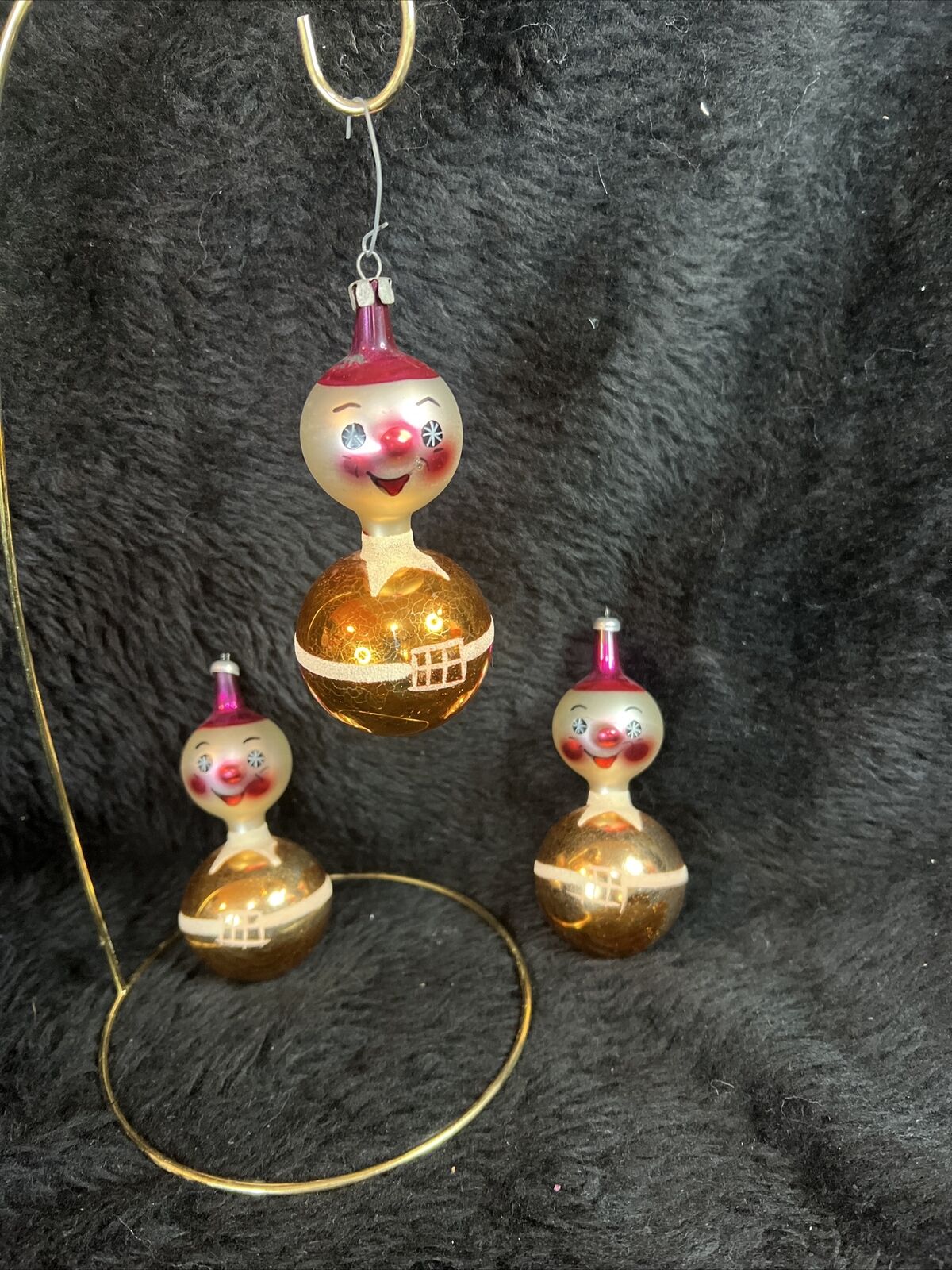 Vintage 0ne Cute Blown Glass Christmas Ornament ~ De Carlini ~ Clown ~ Italy
