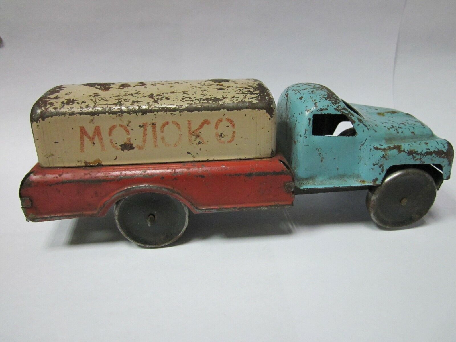 RARE Vintage collectibl Soviet Truck Milk tin toy car Steel USSR Soviet