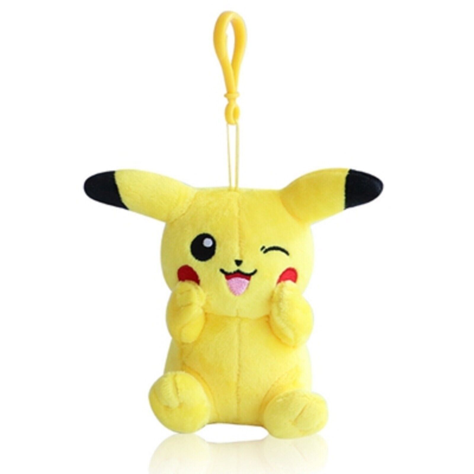 Pokemon Winking Pikachu Authentic Plush Doll 5 Inch Keychain Keyring Gift Ideas