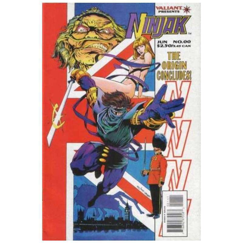 Ninjak #0 Issue is #00  - 1994 series Valiant comics VF [j/