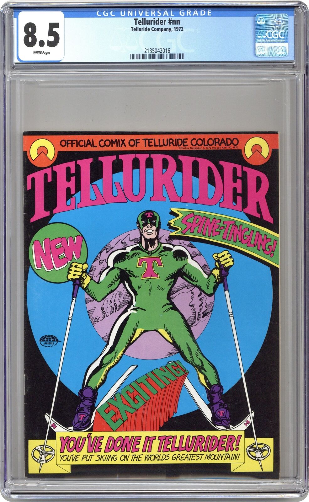 Tellurider #1 CGC 8.5 1972 2135042016