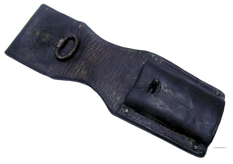 Rare 1889 Romanian Cavalry Leather Bayonet Belt Hanger Frog