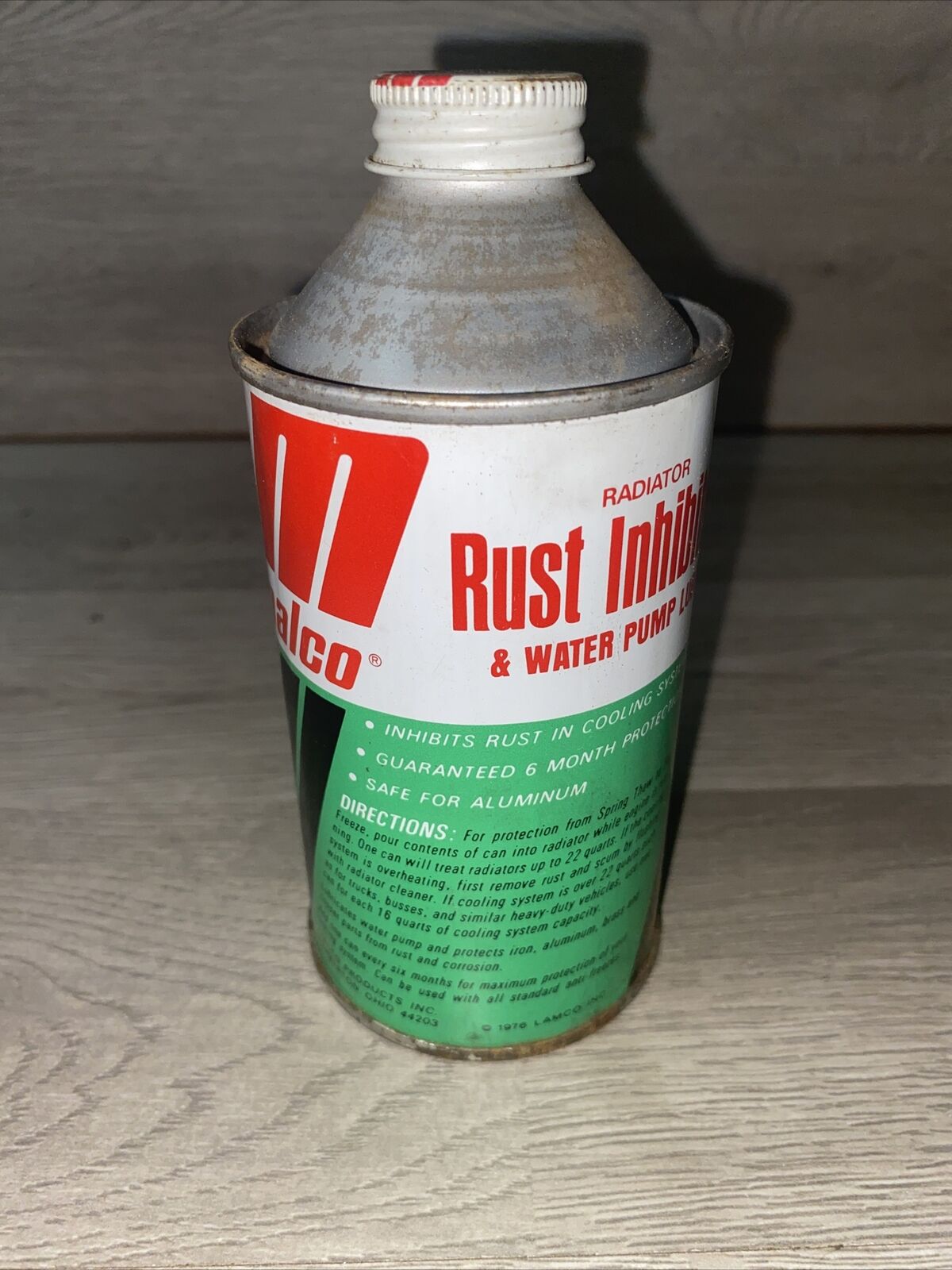 Rare Malco Radiator Rust Inhibitor Tin Advertising Green Red White 