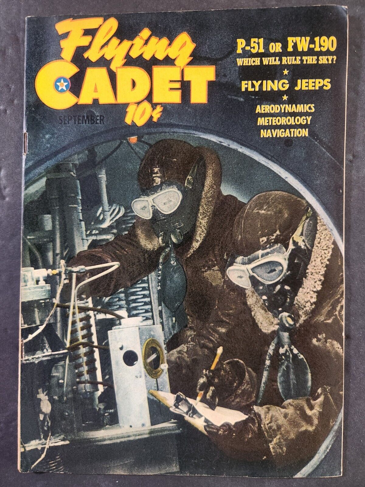 FLYING CADET MAGAZINE VINTAGE SEPTEMBER 1944 VOL 2 #7  WW2 AVIATION FINE+