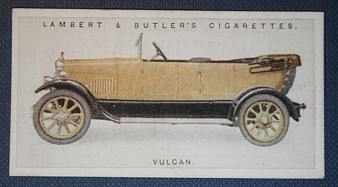 VULCAN  Car  Vintage 1920\'s Colour Card  CD21