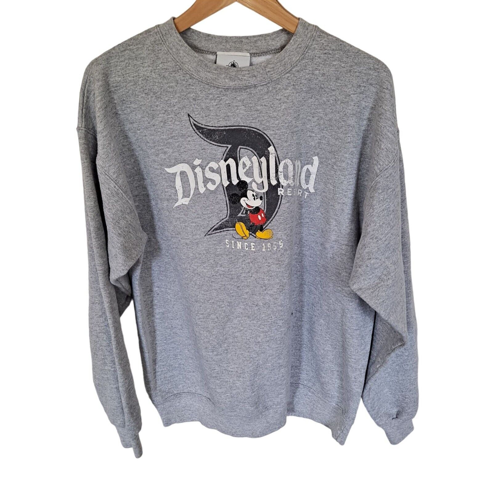 Vintage Disneyland Resort Sweatshirt Men Medium MICKEY Disney Pullover Hanes