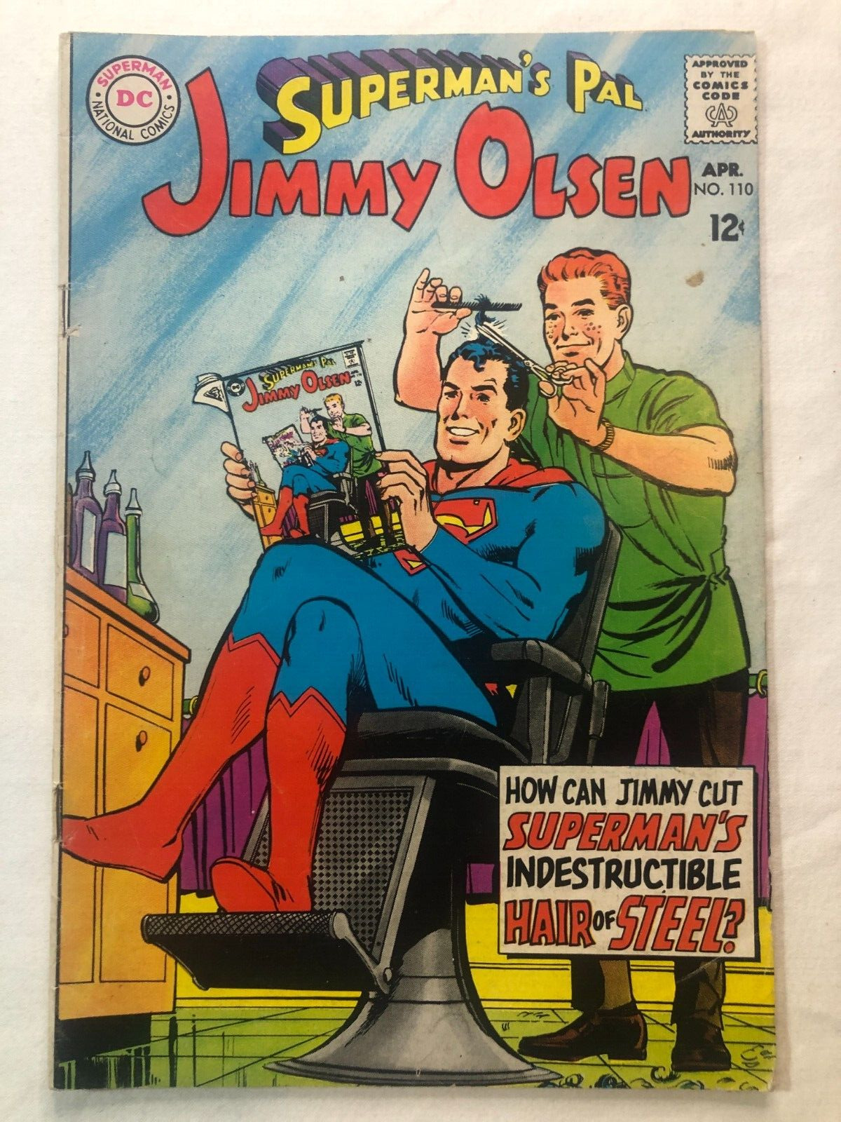 Superman's Pal Jimmy Olsen #110 Apr 1968 Vintage Silver Age DC Comics Very Nice