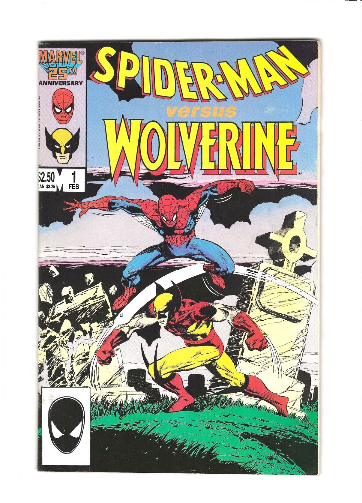 Spider-Man Vs. Wolverine #1: Dry Cleaned: Pressed: Bagged: Boarded VF 8.0