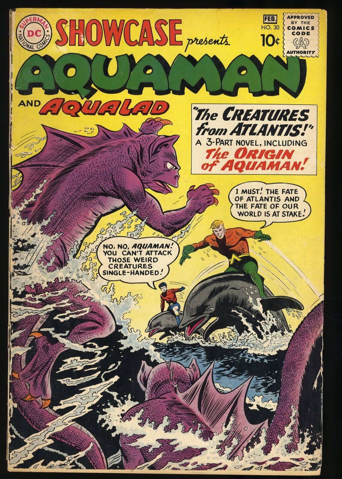 Showcase #30 VG 4.0 1st Aquaman Tryout Issue Aqualad  DC Comics 1961
