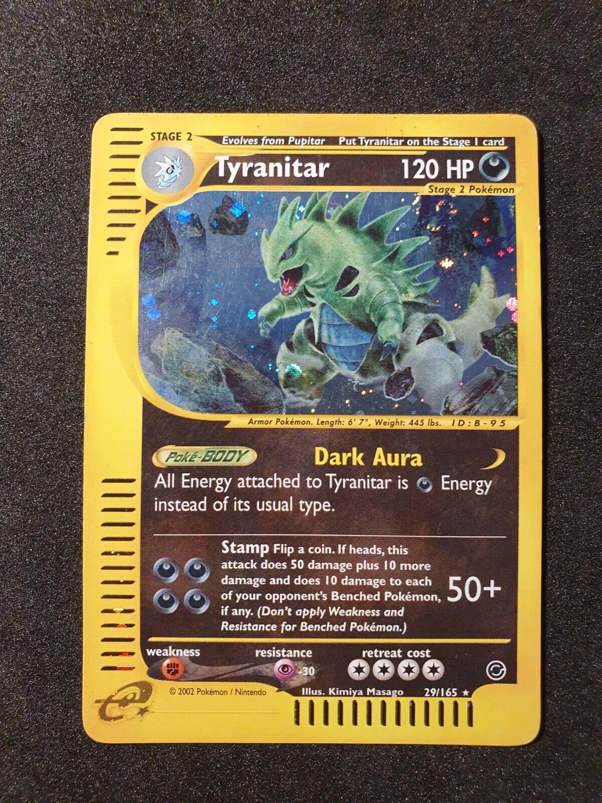 Tyranitar 29 / 165 holo ENG Expedition Near Mint Pokémon Card 