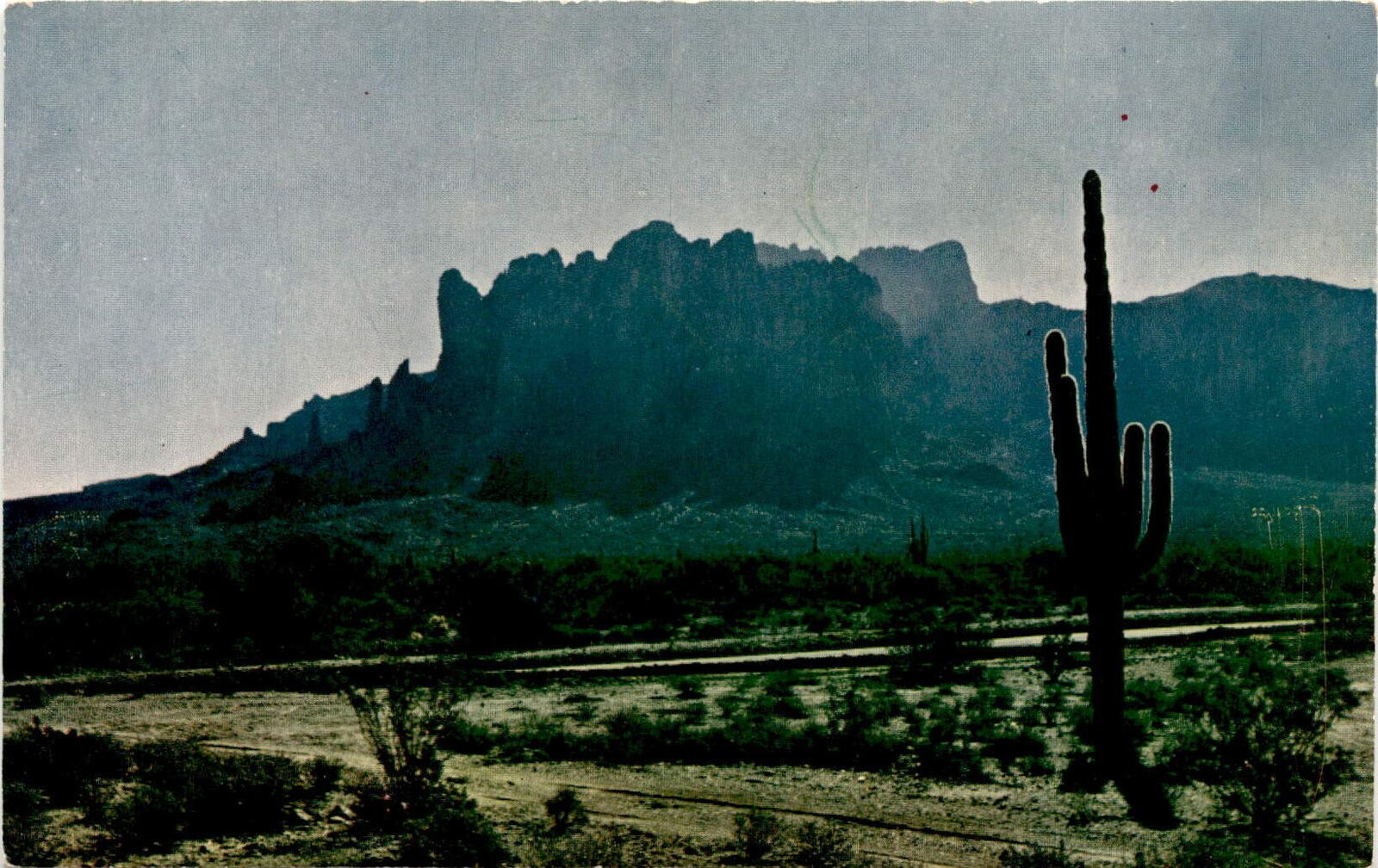 Vintage Postcard: Superstition Mountain - Arizona