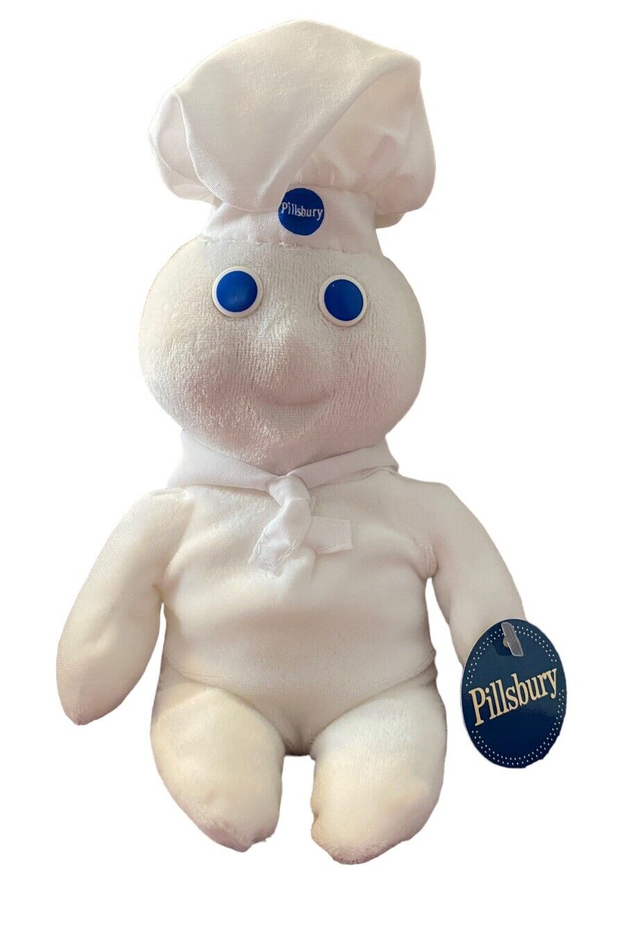 1999 Vintage PILLSBURY Doughboy Plush Beanie Doll With Tag Voice Box Not Working