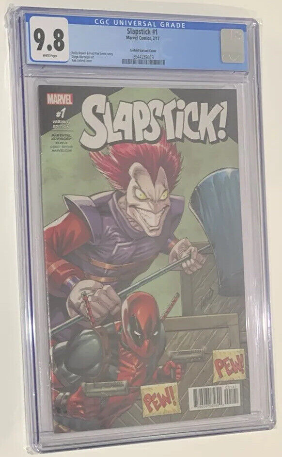 Marvel Slapstick #1 Rob Liefeld Variant Cover Ratio 1:50 Grade 9.8 CGC Comic