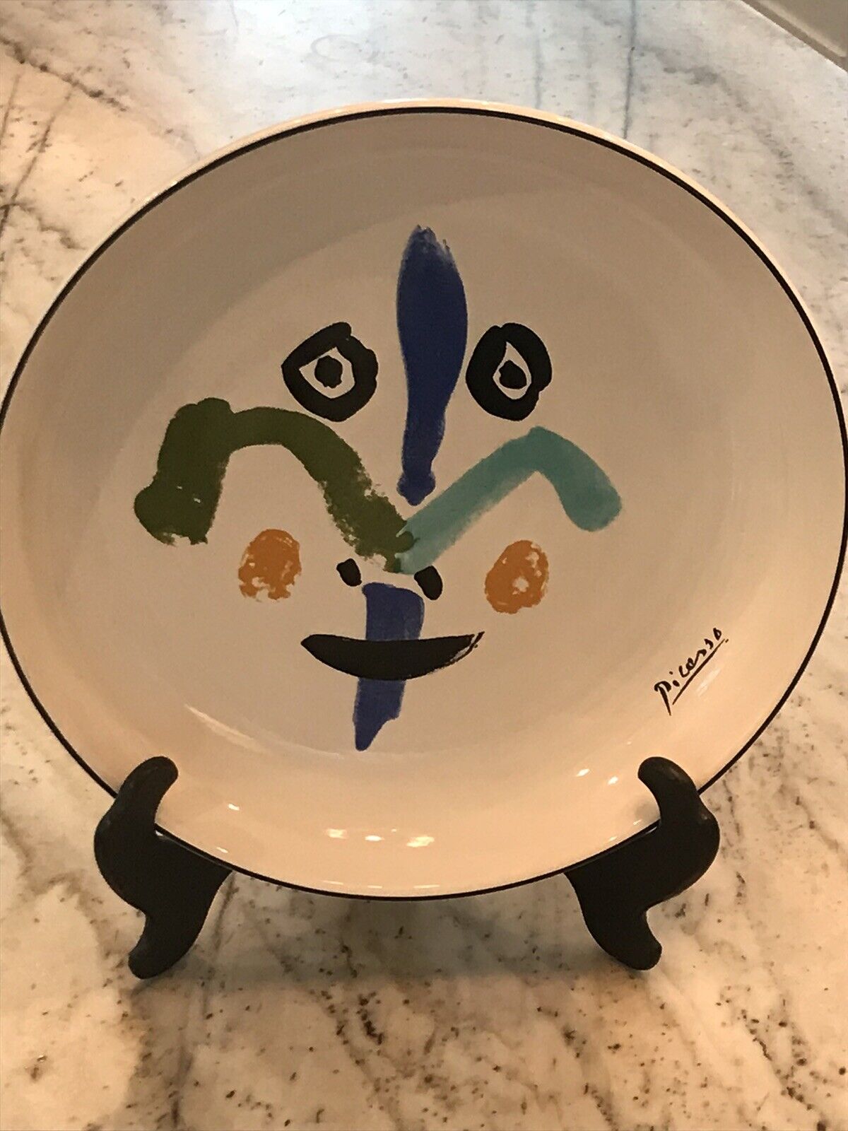 Rare HTF 1996 Large Picasso Bowl Living Face 1963 PP-1 Masterpiece Edition- 16\