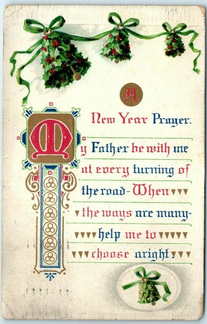 Postcard - Holiday Art Print - New Year Prayer