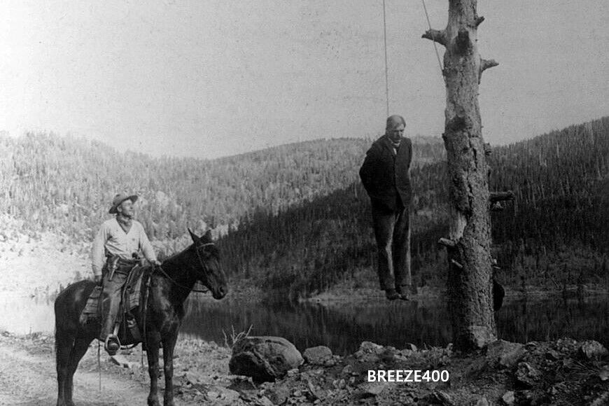 Old West Photo/LATE 1800's DENTON TEXAS/THE HANGING TREE/4x6 B&W Photo Reprint