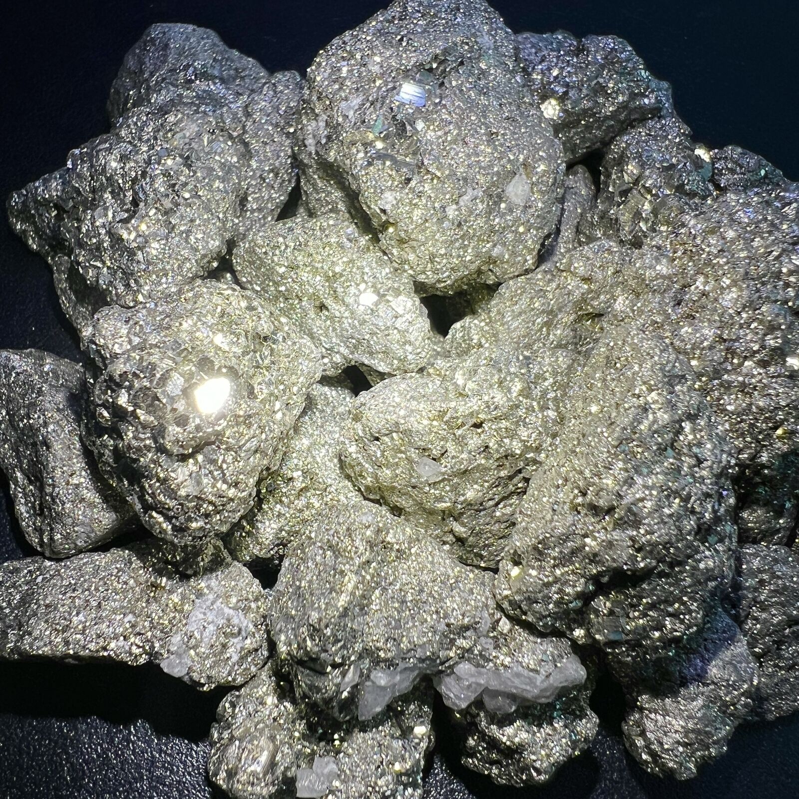 Iron Pyrite Rough (3 Pcs) Raw Fools Gold Nugget Crystal Druzy Natural Gemstones