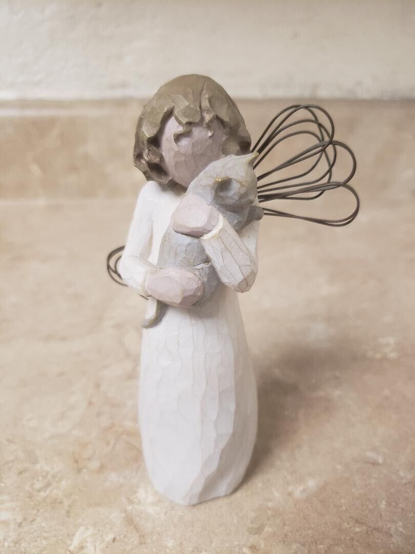 Willow Tree Figurine “With Affection” Angel with Cat 2003