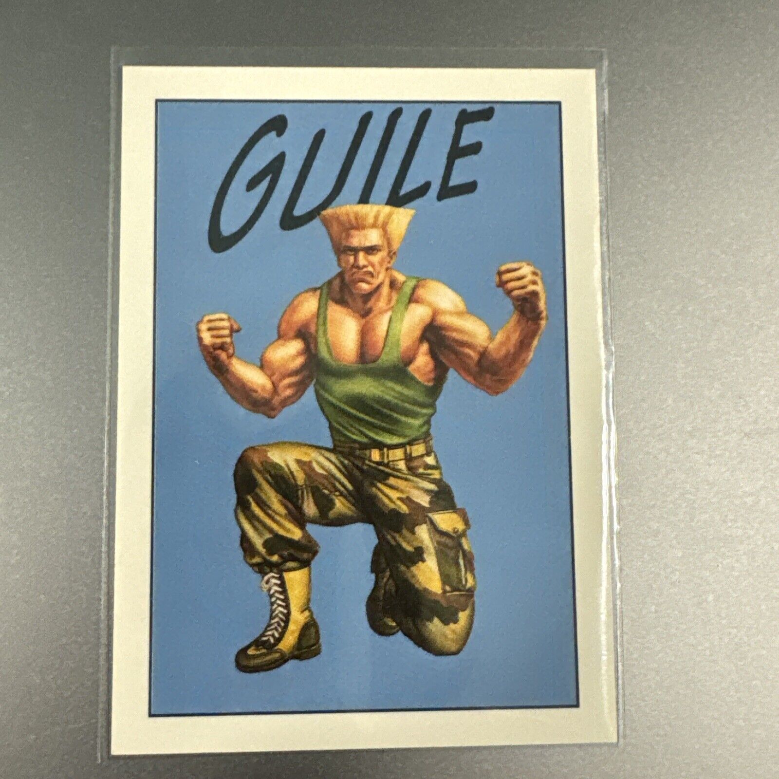 1993 Topps Street Fighter 2 #50 Guile Capcom Super Rare