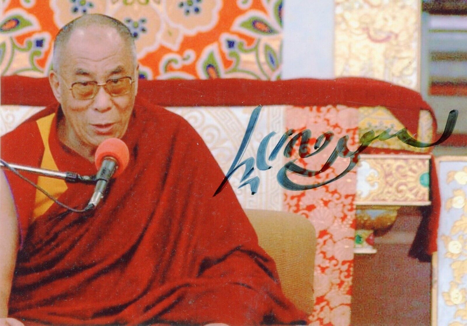 Dalai Lama Tenzin Gyatso ~ Signed Autographed Photo Cut ~ JSA LOA