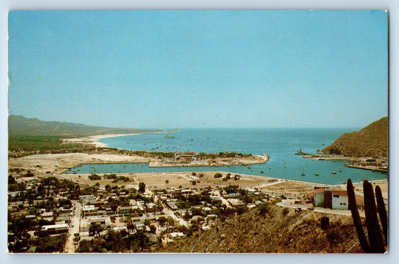 Cabo San Lucas Baja California Sur Mexico Postcard Panoramic View c1950\'s