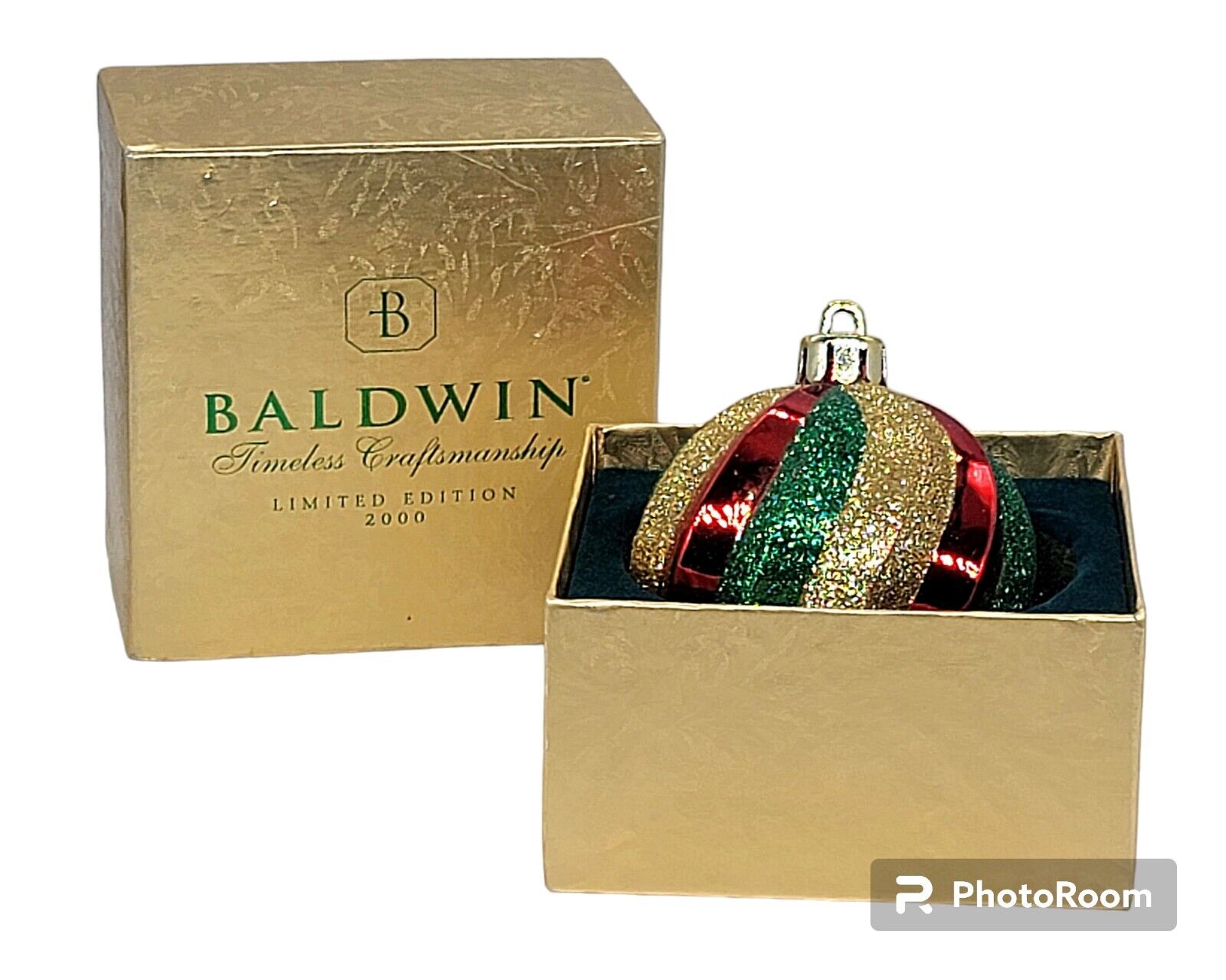 Vintage 2000 Baldwin Timeless Craftmanship Limited Edition Christmas Ornament 