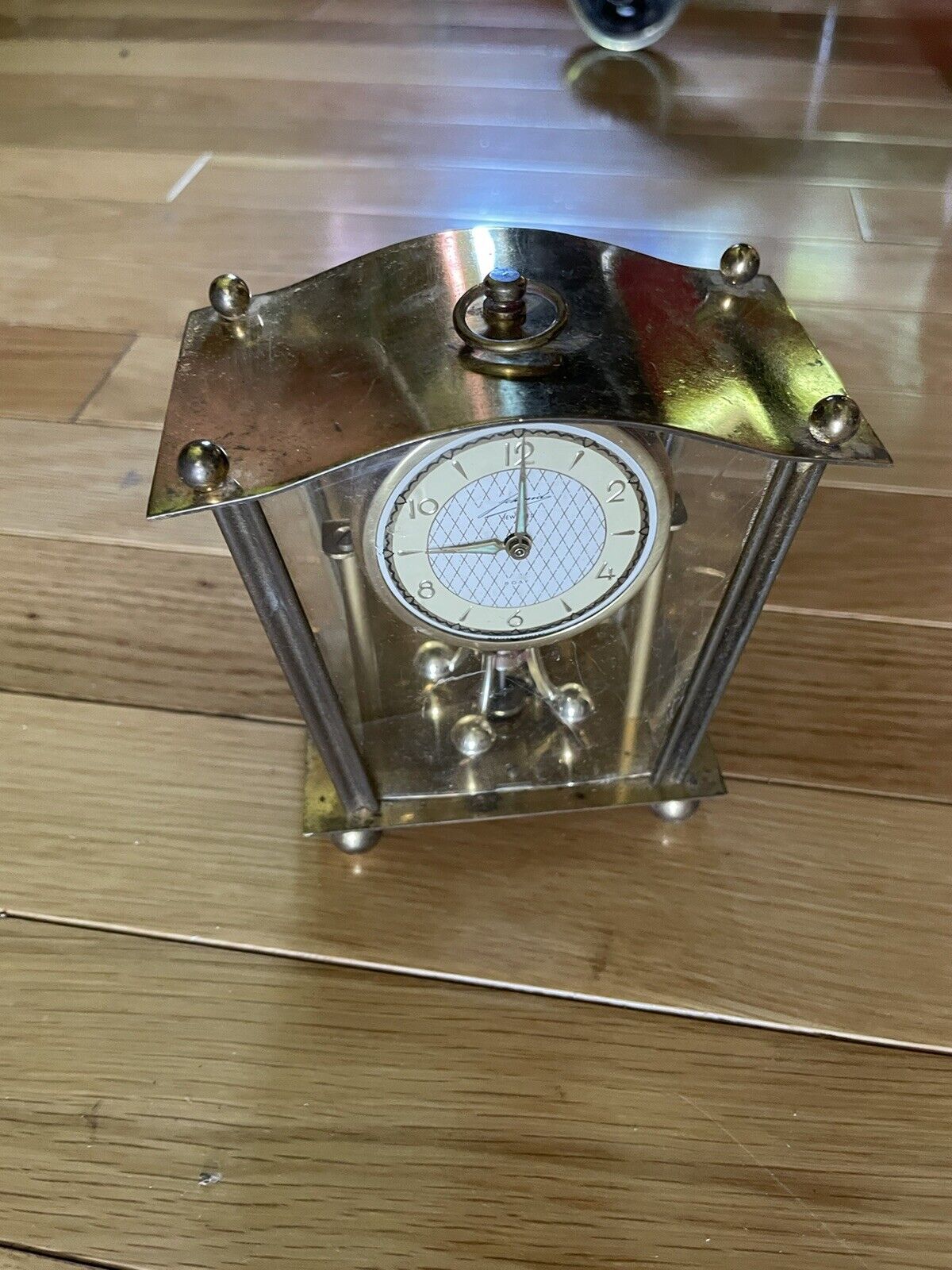 Vintage Schmid Schlenker Desk Mantel Clock Collectible West Germany