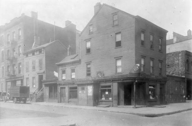 Southwest corner Middagh Street and Hicks Street Originally - New York Old Photo