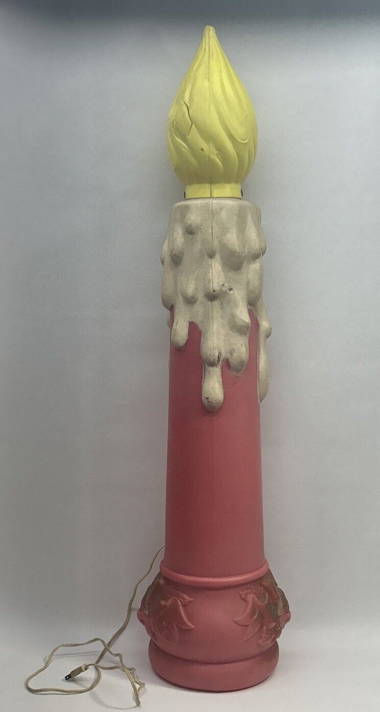 Vintage BECO Large Blow Mold Christmas Candle Light, Item No. 957