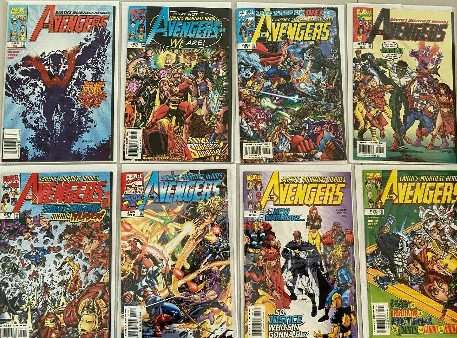 Avengers (3rd series) comic lot from:#3-84 46 diff avg 8.0 VF 