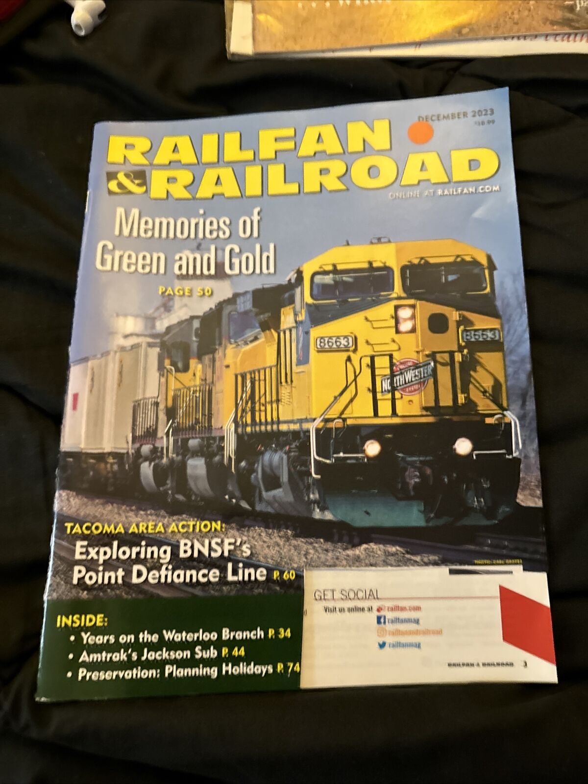 Railfan & Railroad Magazine 2023 December Memories of Green & Gold