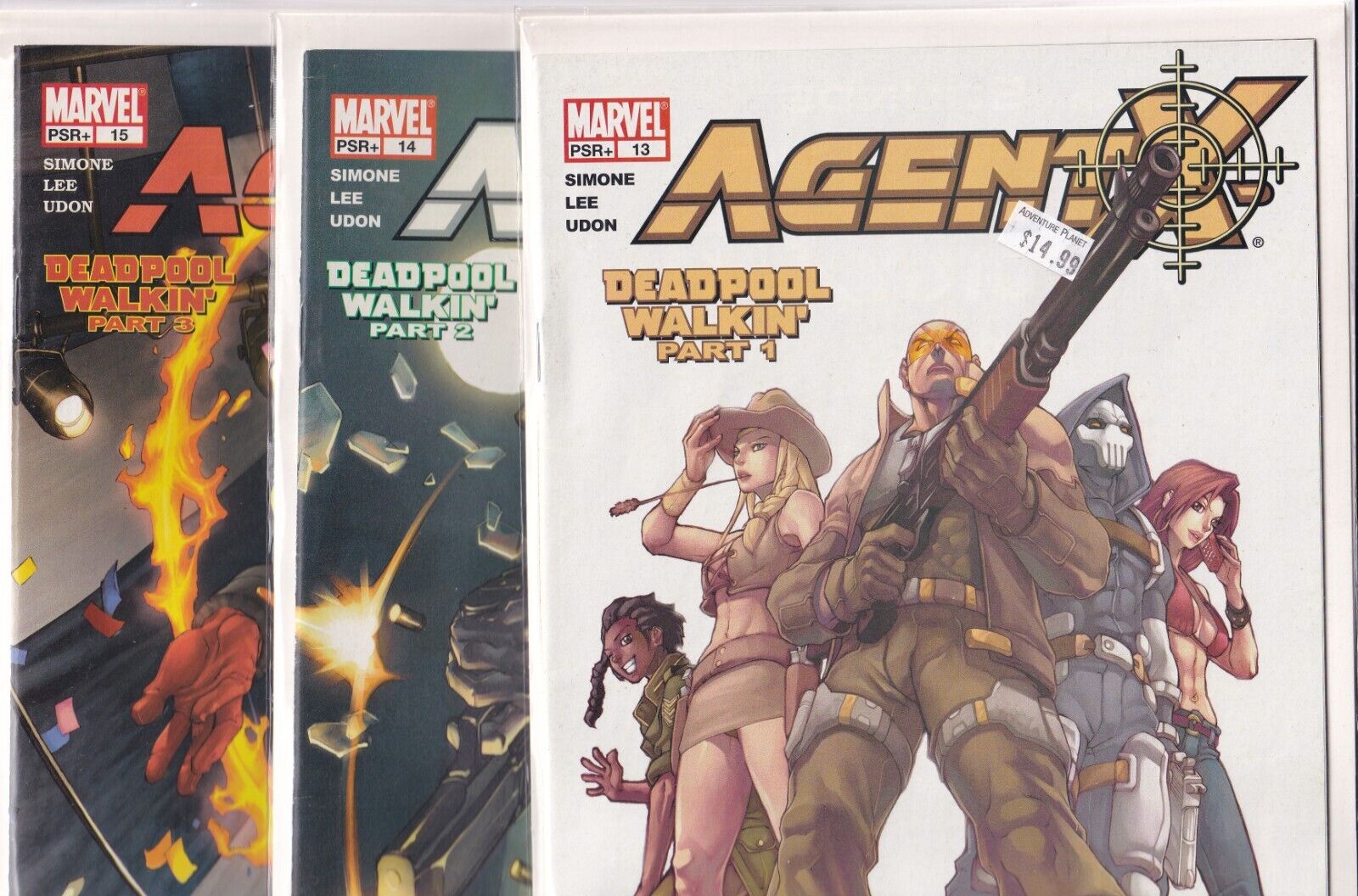 Agent X #13-15 Deadpool Walkin' Parts 1-3 (Marvel Comics, 2002)