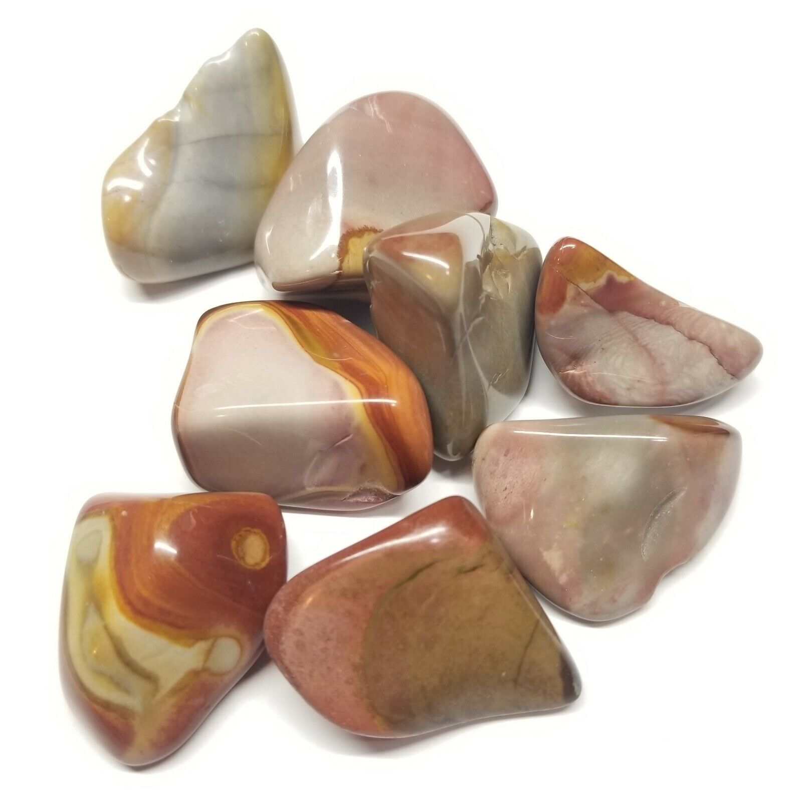 1/4 lb Tumbled Desert Jasper Polychrome Crystal Gemstones Rock Stones minerals 