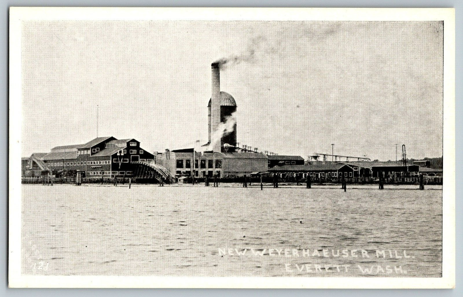 Everett, Washington - New Weyer Hae User Mill - Vintage Postcards - Unposted