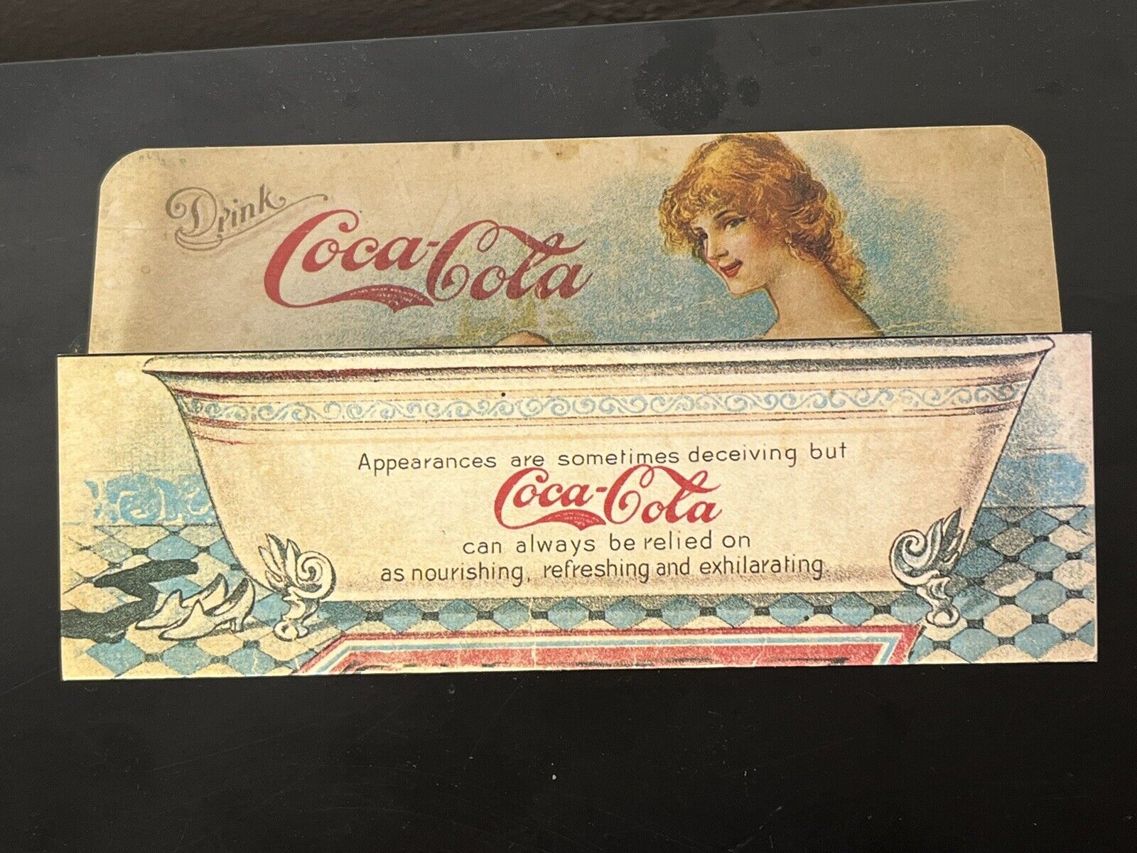 Vintage 1970’’s Coca-Cola Lithograph HIGH BALL Advertising Risque