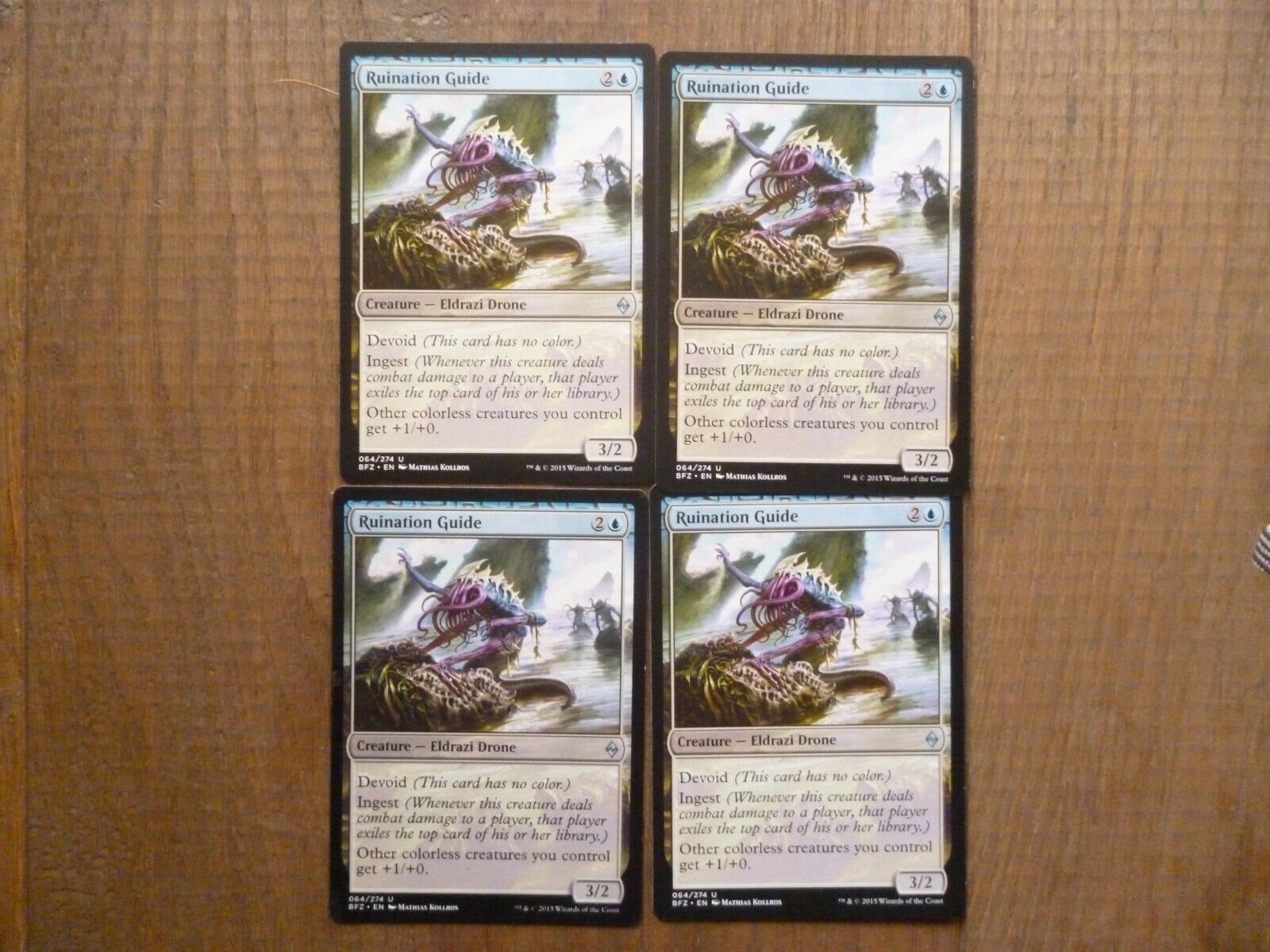 MTG 4 x Ruination Guide uncommon Magic The Gathering Playset NM/LP Battle