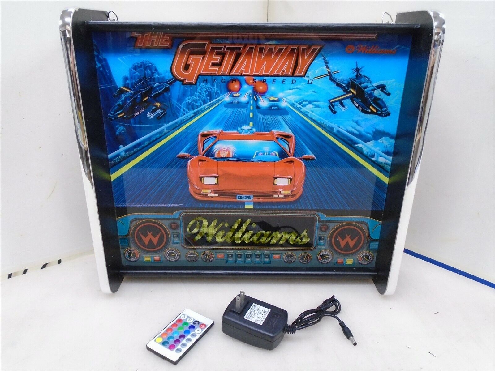 Williams The Getaway High Speed II Pinball Head LED Display light box