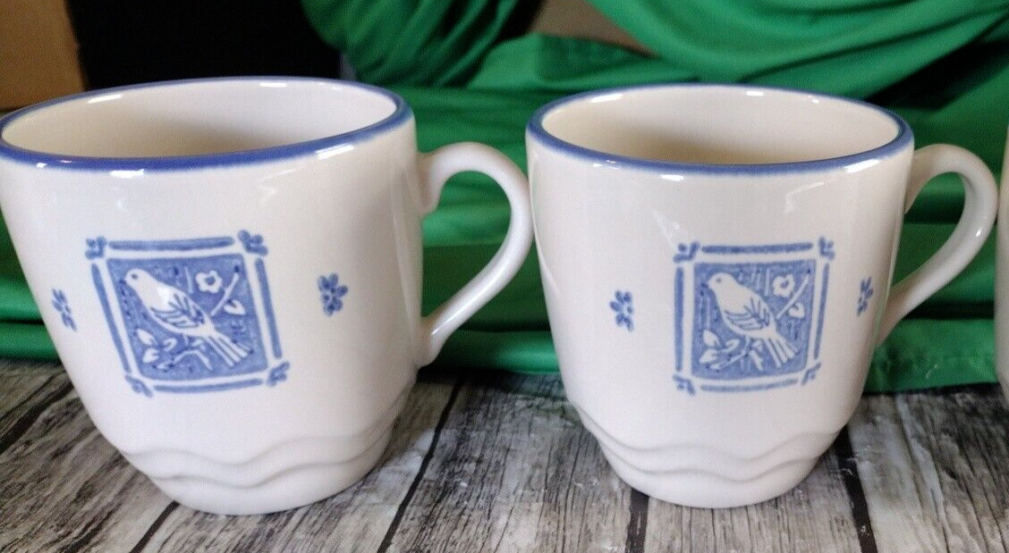 PFALTZGRAFF, MAISON BLUE Coffee (2) mugs / cups Vintage, EUC