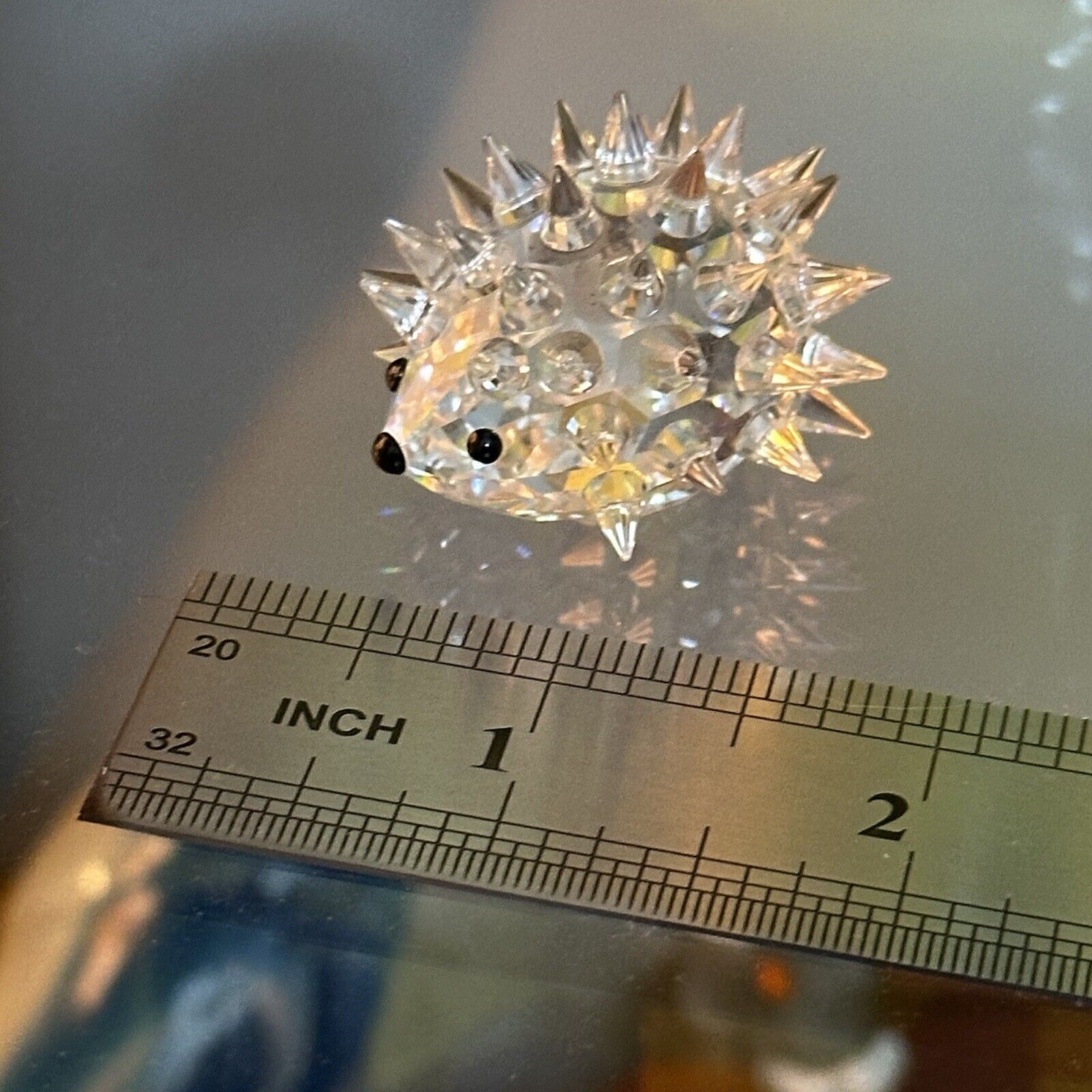 AUTHENTIC Swarovski Crystal Porcupine Hedgehog 1 1/2” Figurine GREAT CONDITION