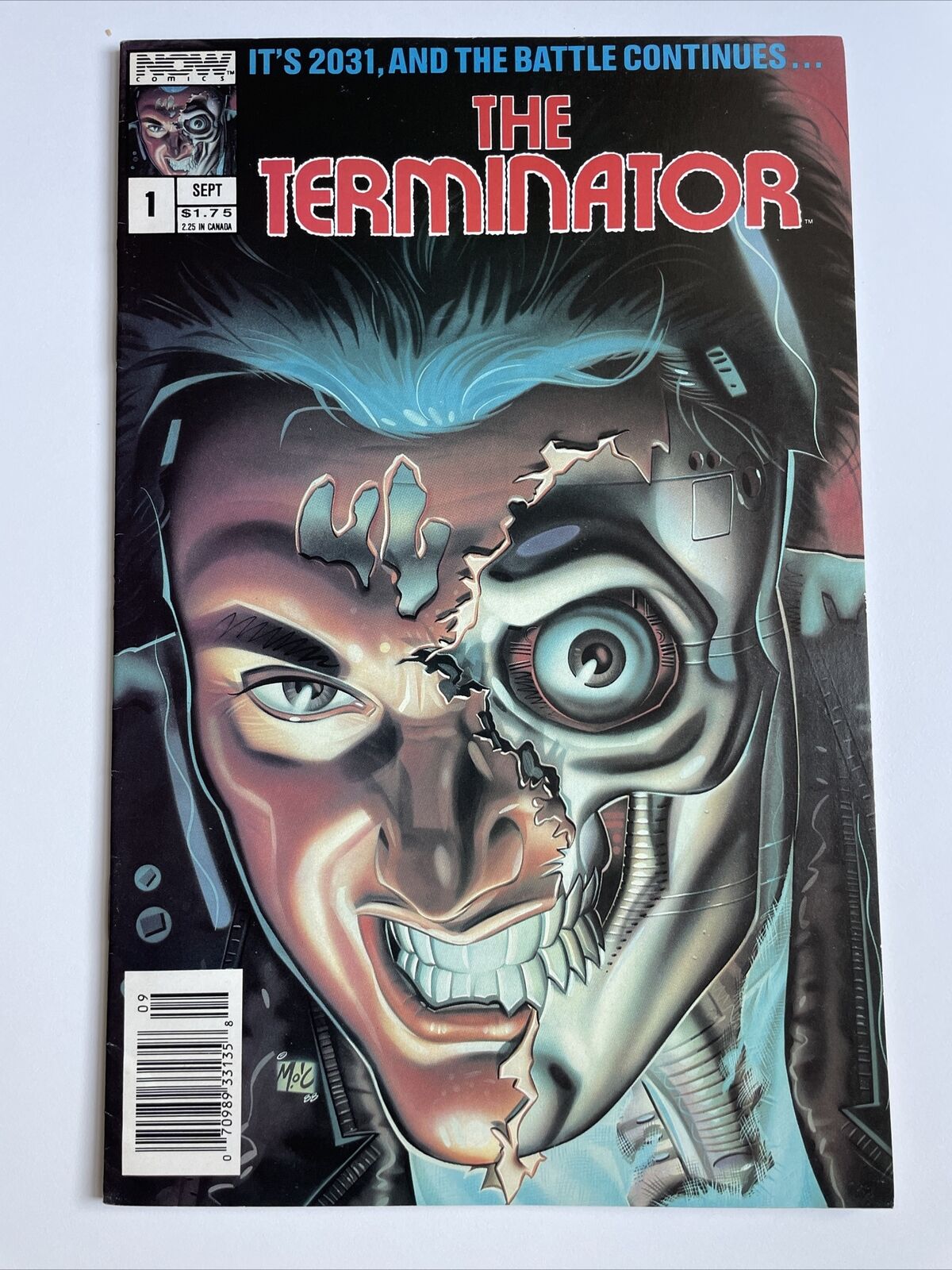 The Terminator #1 Newsstand | 1st App of the Terminator | Now Comics 1988 | VF