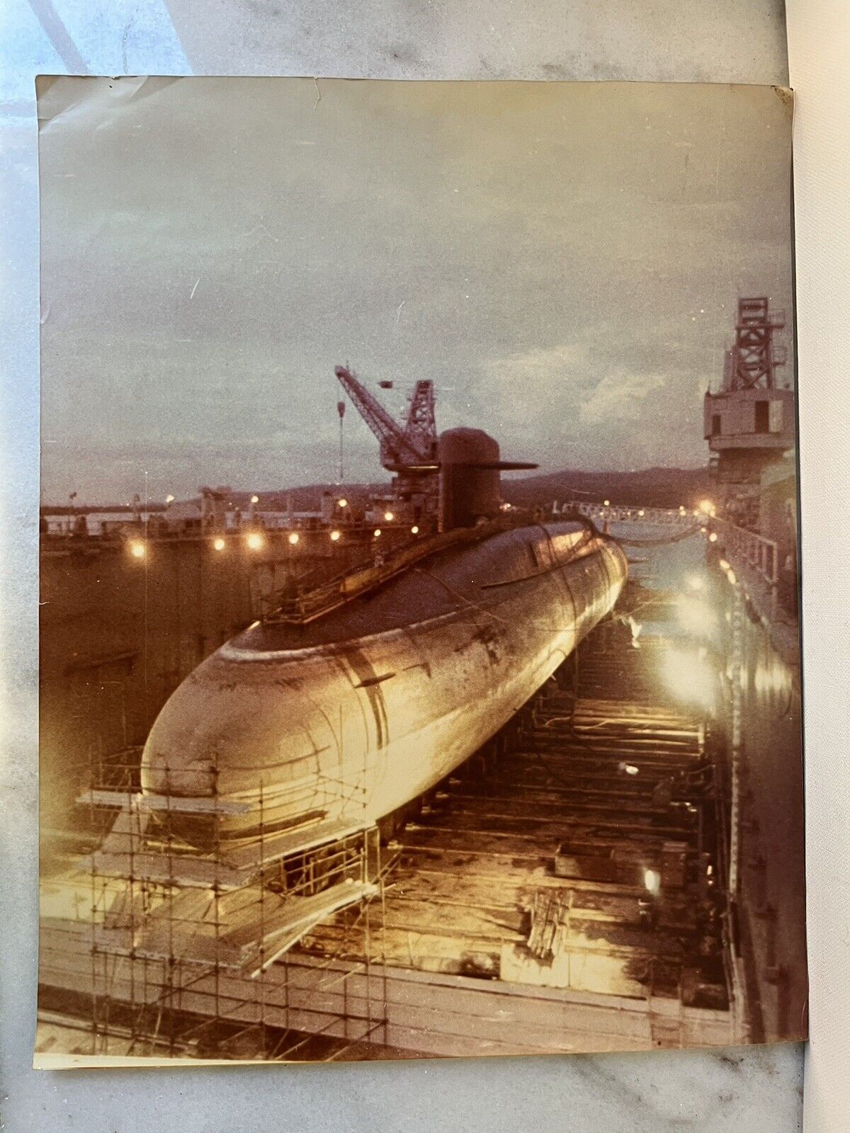 USS John Marshall SSBN-611 US Navy Submarine Official Original 11x14”  Photo