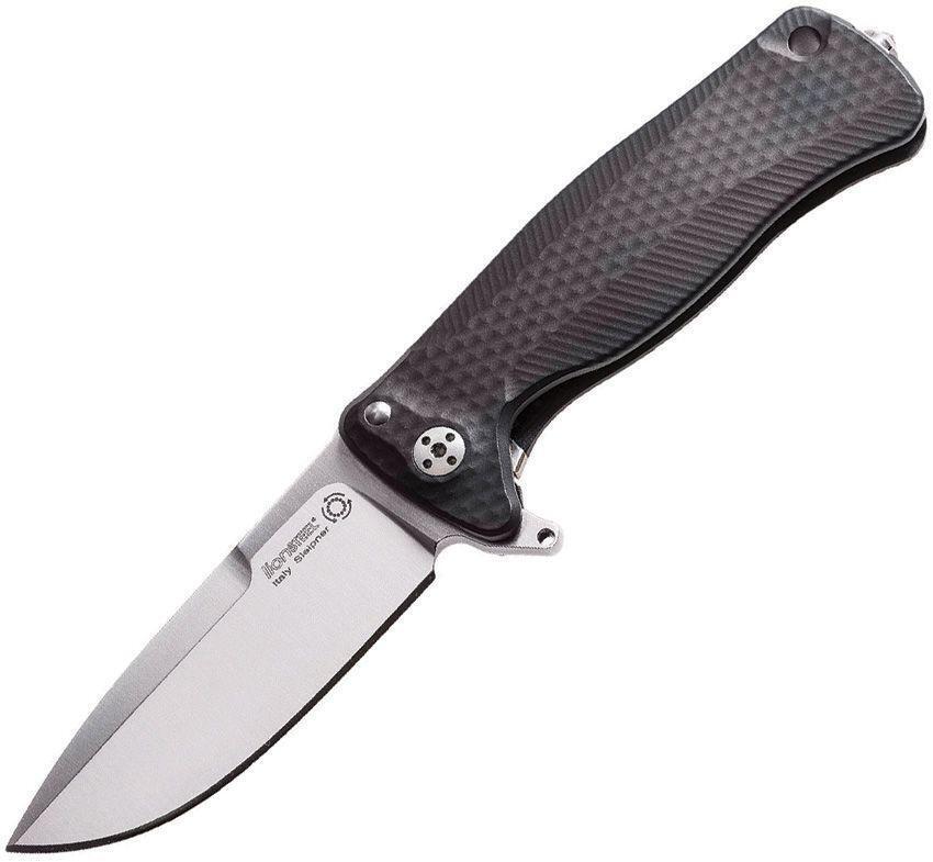 Lion Steel Knives  SR22 Framelock Knife Black Satin SR22A BS