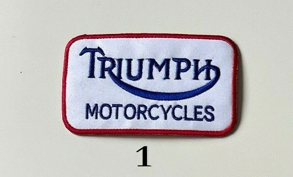 Triumph Motorcycles Biker Rocker badges Iron Sew On Embroidered Patches