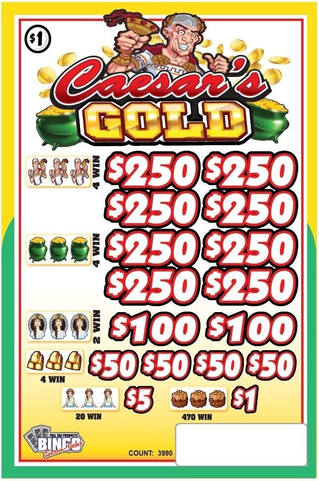 NEW pull tickets CAESAR'S GOLD - Instant Tabs
