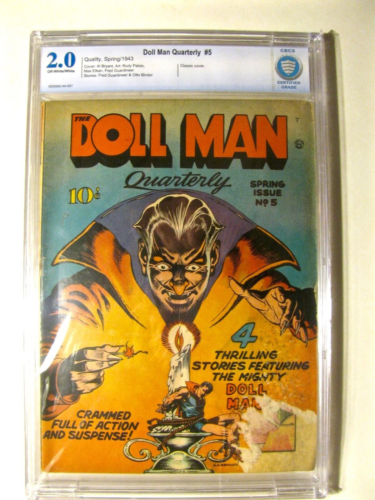 Doll Man Quarterly #5 (Quality Spring/1943) CBCS 2.0 Off-White to White Pages