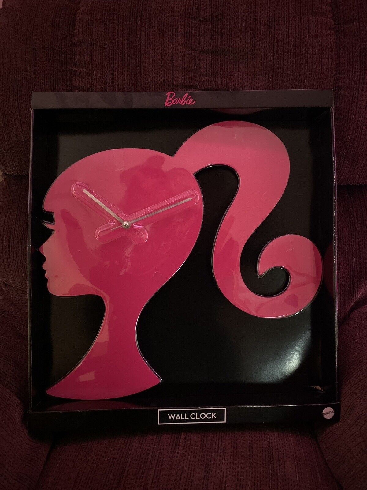 Barbie Wall Clock Silhouette Pink Hanging Clock 18\