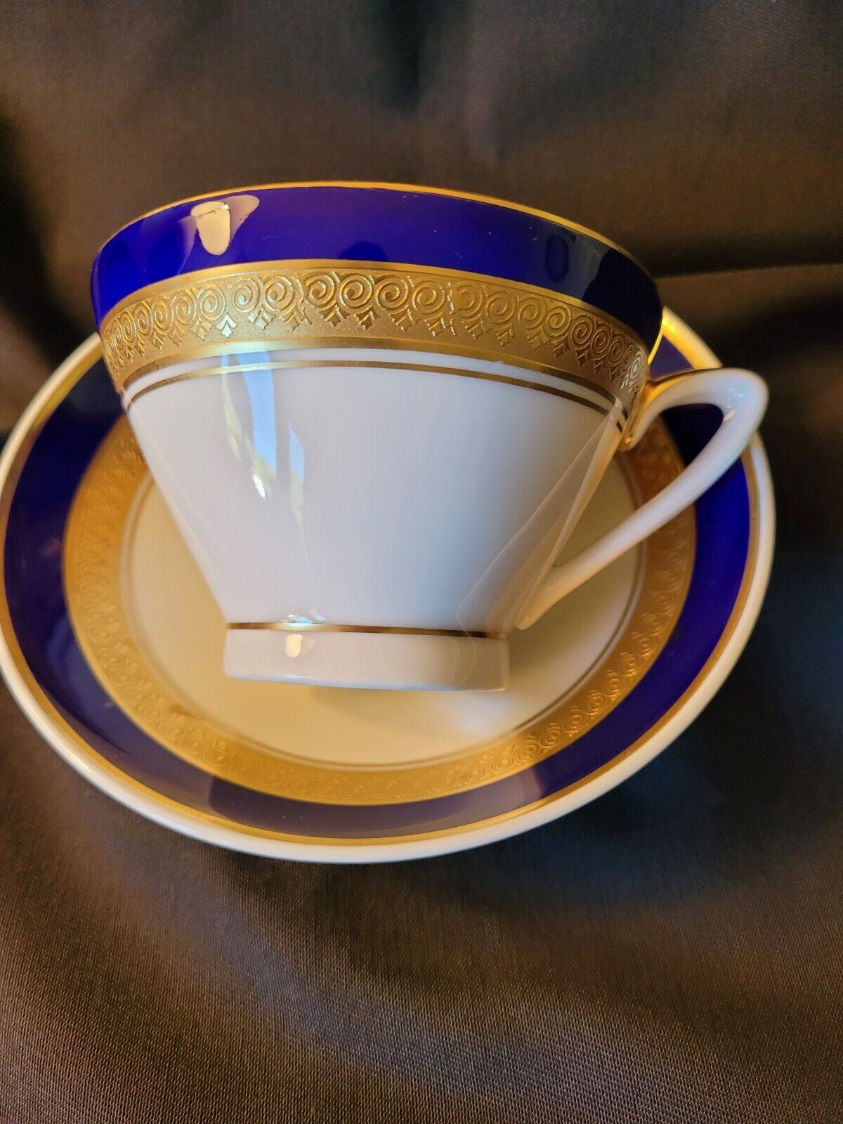 Schmidt & Catarina Porcelane Cup and Saucer Made in Brazil