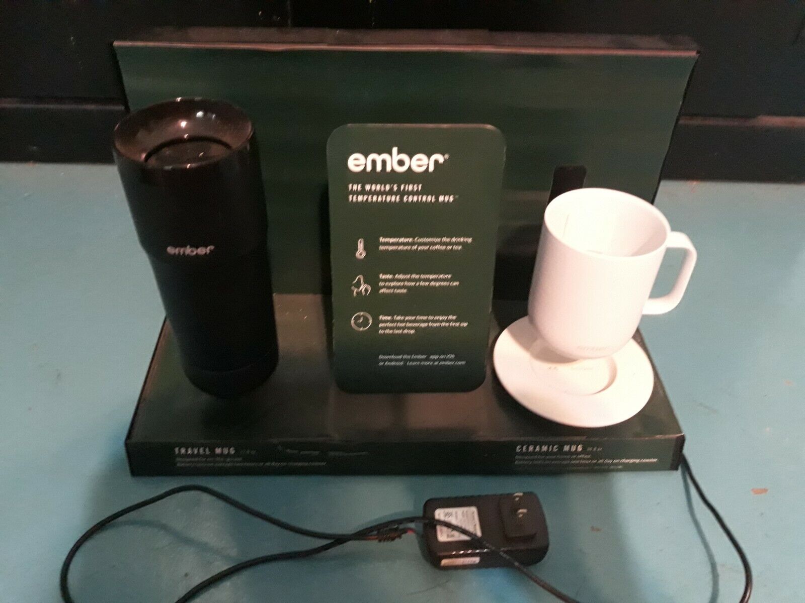 Starbucks Ember Temperature Control Mug Display. Light up 