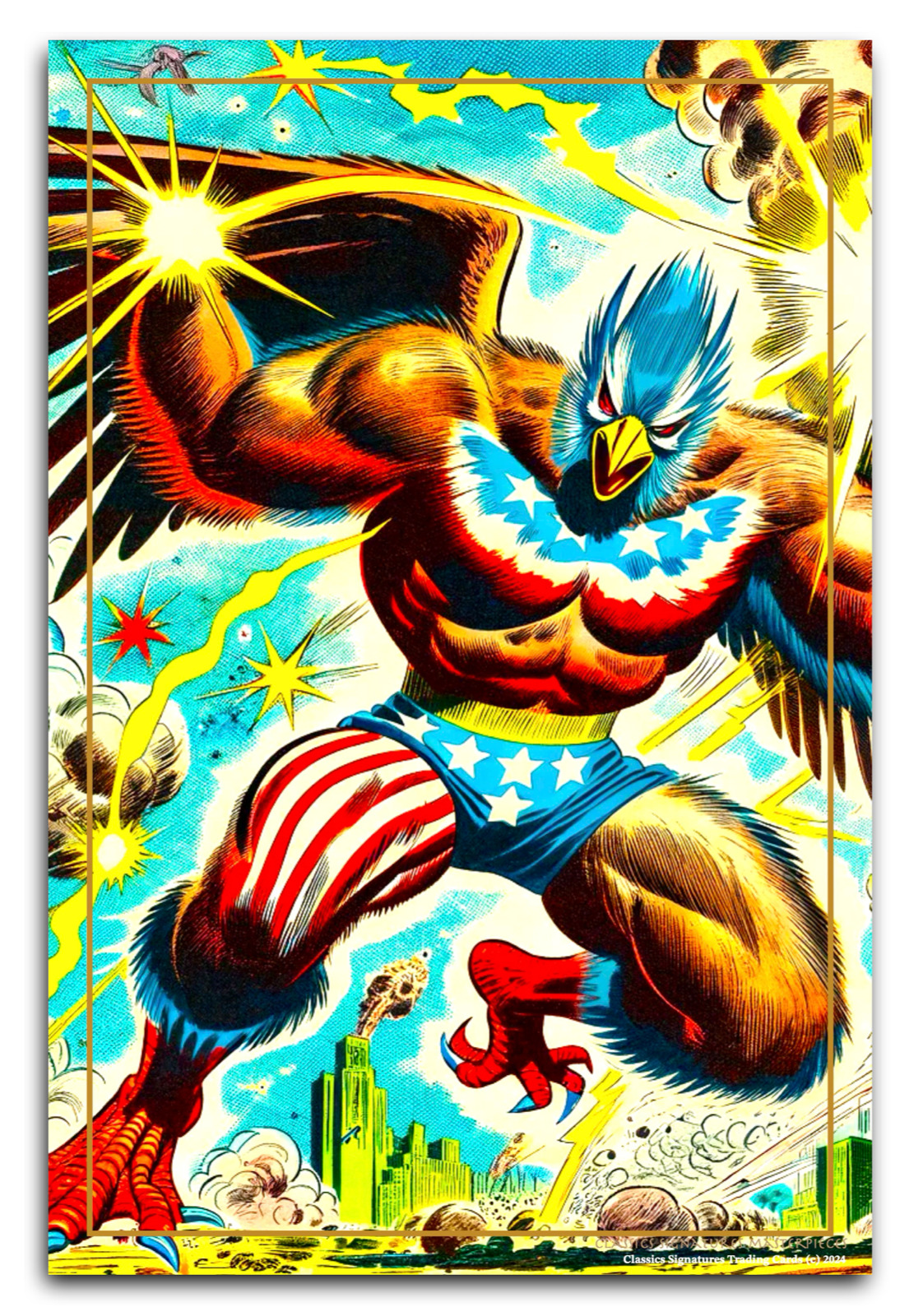 MASTERPIECES COLLECTION ART ACEO TRADING CARD CLASSICS SIGNATURES AMERICAN EAGLE